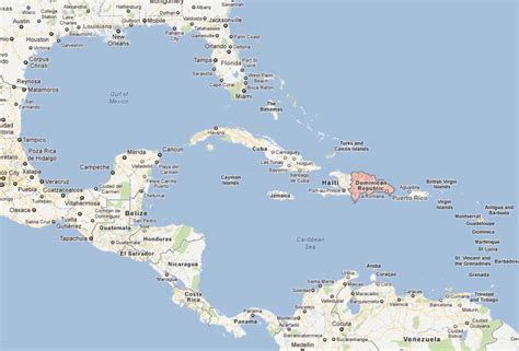 Dominik cumhuriyeti google maps